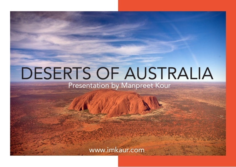 Deserts of australia