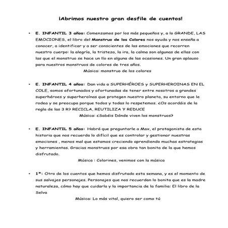 discurso desfile XII Jornadas Culturales