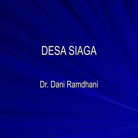 Materi Sosialisasi Desa Siaga