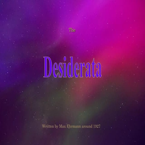 Desiderata