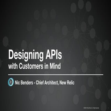 Microservices Practitioner Summit Jan '15 - Designing APIs with Customers in ...