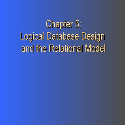 Local database Design and the relation model.ppt
