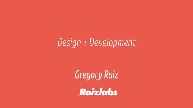 Design and development better together