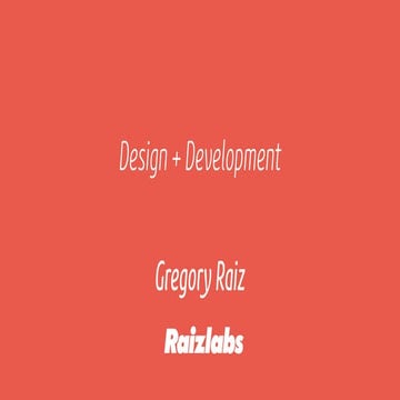 Design and development better together