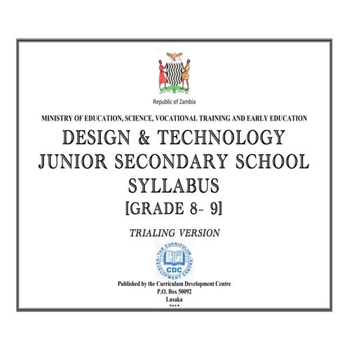 Design-and-Technolgy for Grade Nine Leaving Exam | PDF