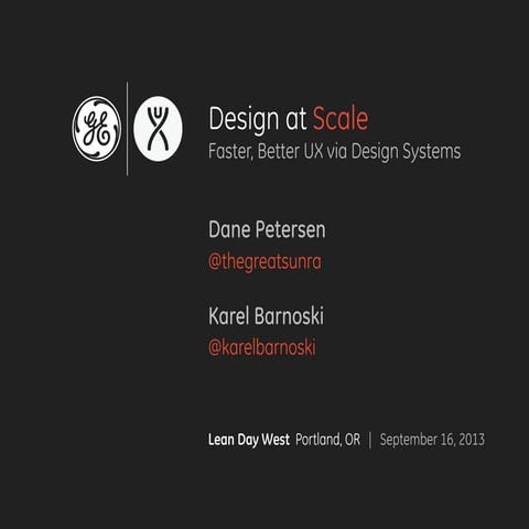 Design At Scale Workshop