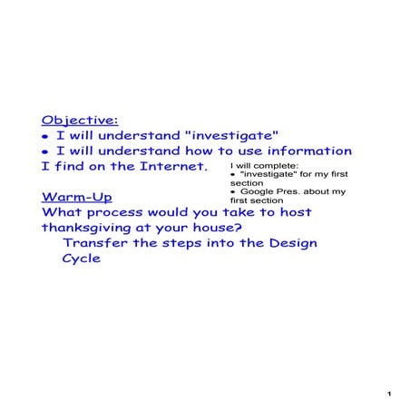 Design Cyle Lesson 2