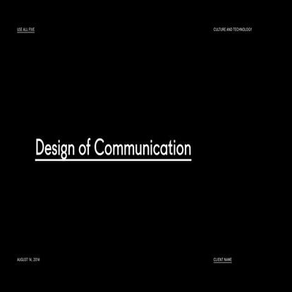 Design of Communication