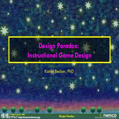 Design Paradox: Educational Game Design