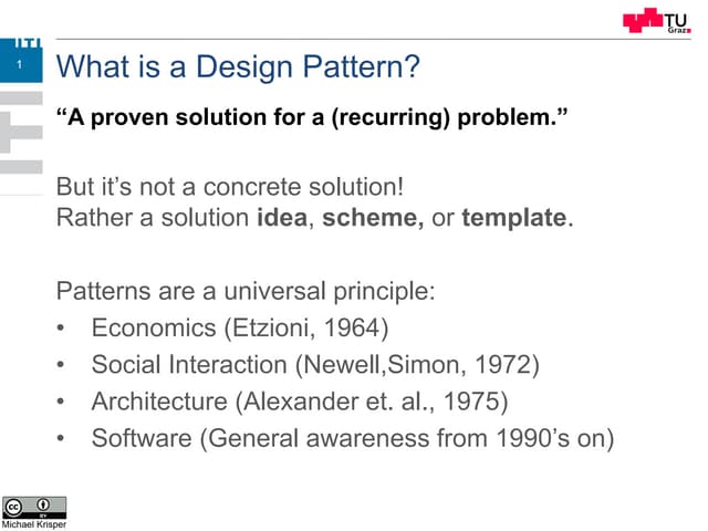 Introduction to Design Patterns | PPT