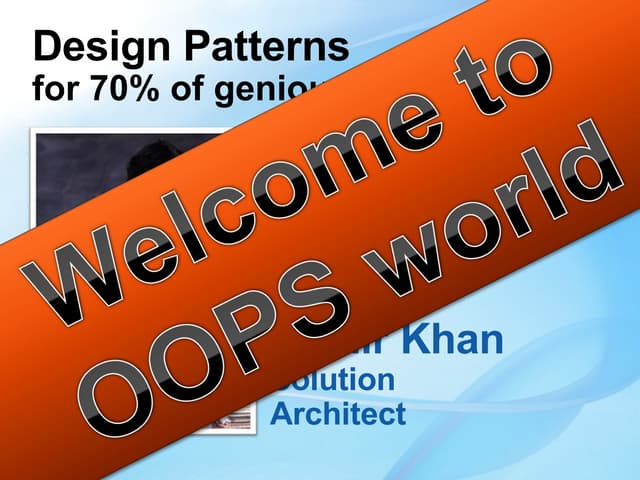 Design Patterns For 70% Of Programmers In The World