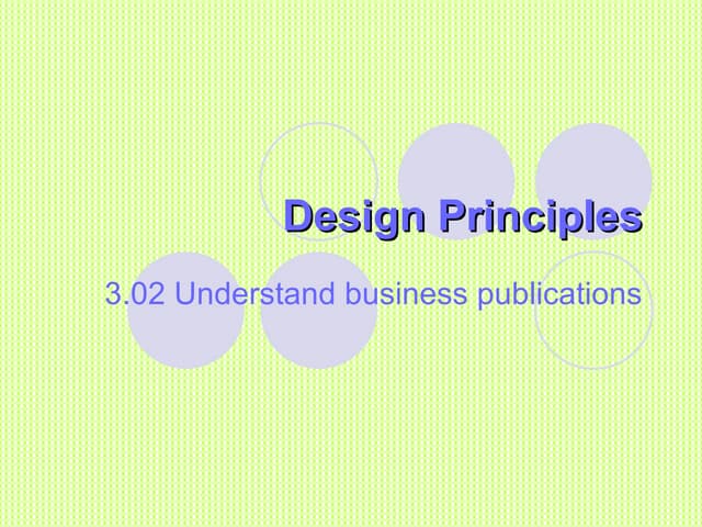 Design Principles