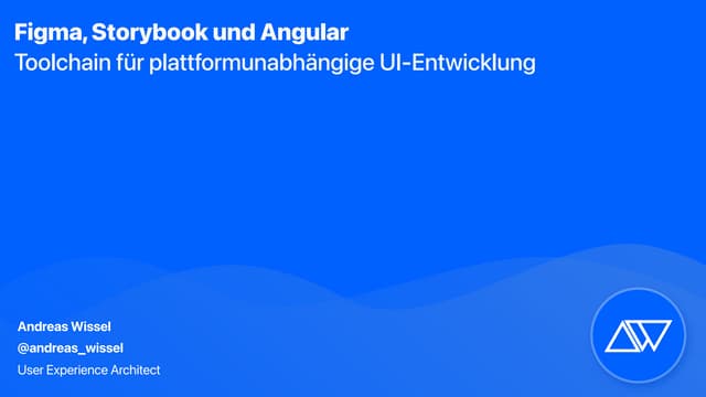 Figma, Storybook und Angular: Toolchain für plattformunabhängige UI-Entwicklung