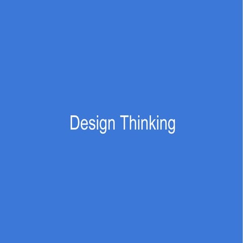 Design thinking. Crash Course.