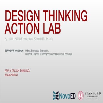 Apply Design Thinking (Design Thinking Action Lab - Stanford University)