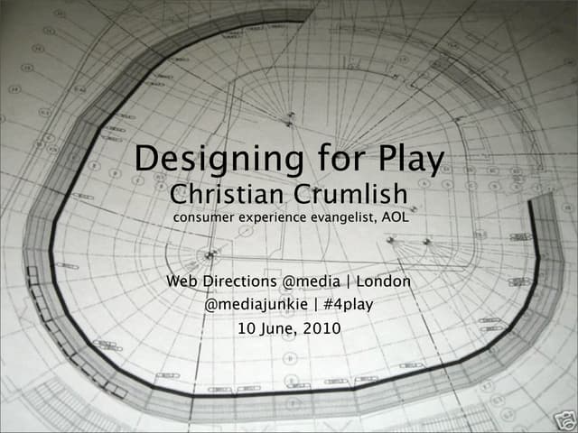 Designing for Play (at Web Directions @media)