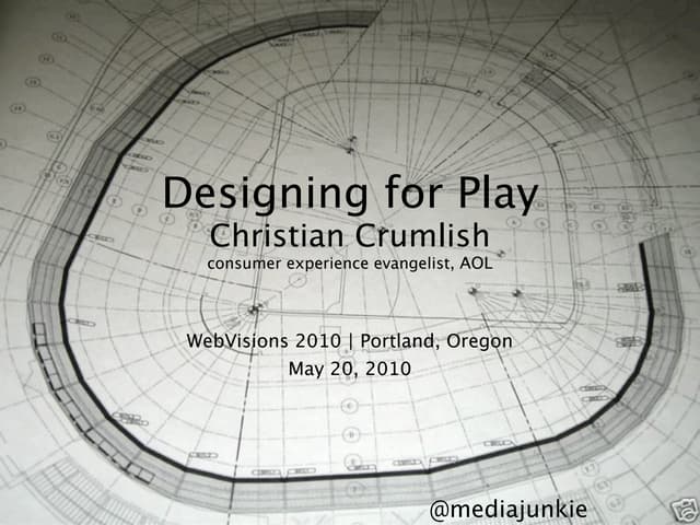 Designing for Play at WebVisions 2010