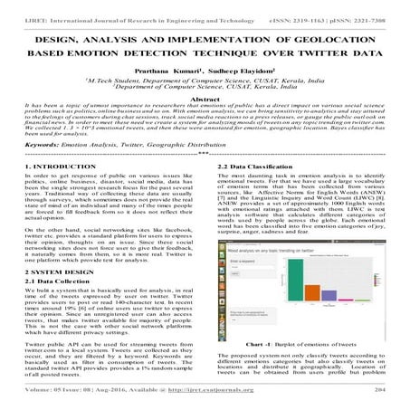 Design, analysis and implementation of geolocation based emotion detection te...