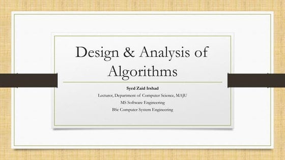 Data Structures and Algorithm - Module 1.pptx