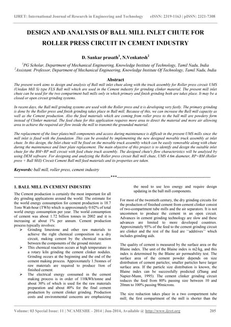 Design and analysis of ball mill in...