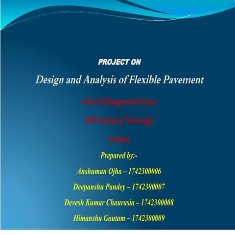 Design of flexible pavement | PPTX