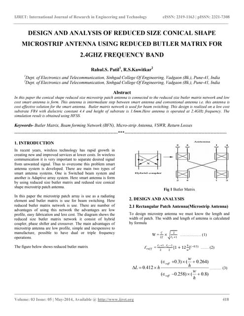 IRJET- Design of Phased Array Antenna for Beam Forming Applications ...