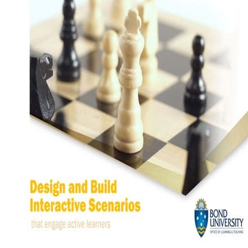 Design and build interactive scenarios that engage learners