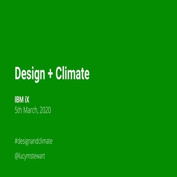 Design and Climate