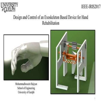 Design and control of an exoskeleton based device for hand ...