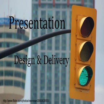 Design and delivery for powerpoint presentations