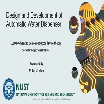 Design and Development of Automatic Water Dispenser