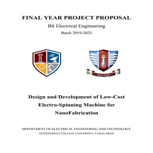Design And Development of Low-Cost Electrospinning Machine for NanoFabricatio...