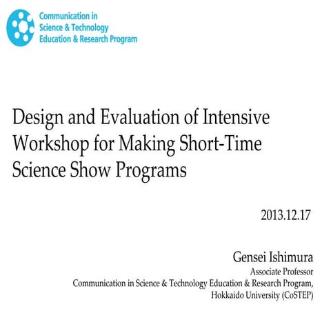 IBDP Group 4 Project: Bad Science Introduction to Students | PPTX