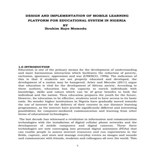 Design and implementation of mobile learning.docx second copy