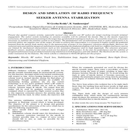 Design and simulation of radio frequency
