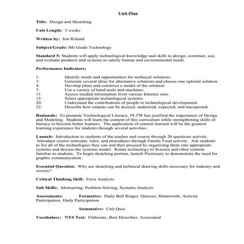 Design and sketching