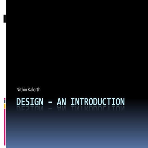Design – An introduction