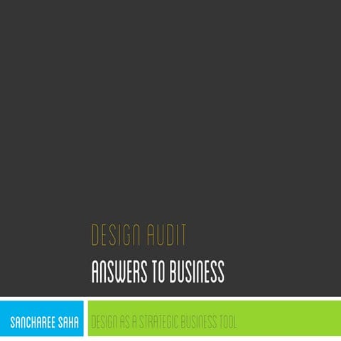 Design Audit of an SME 