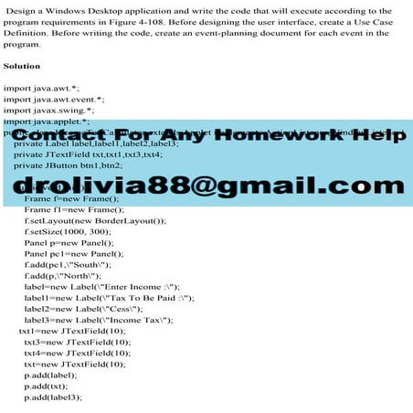 Design a Windows Desktop application and write the code that will exe.pdf