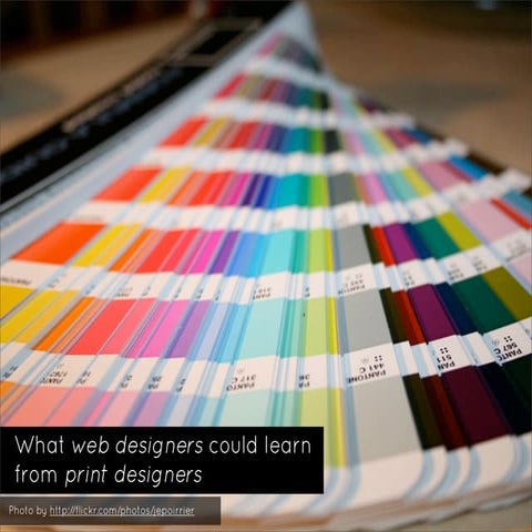 What web designers could learn from print designers