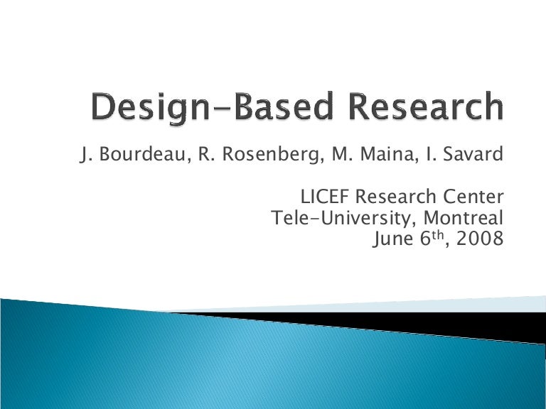 Design based research