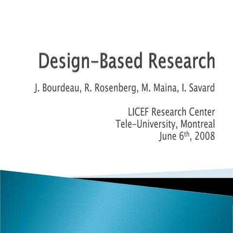 Design based research