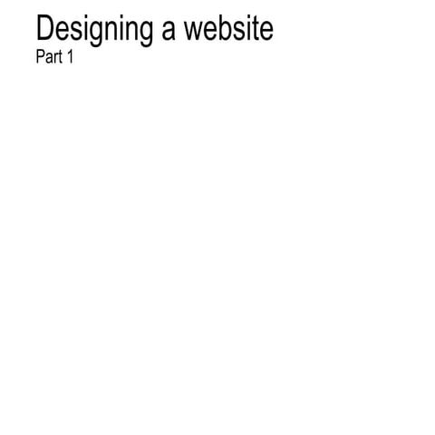 Design basics for the web