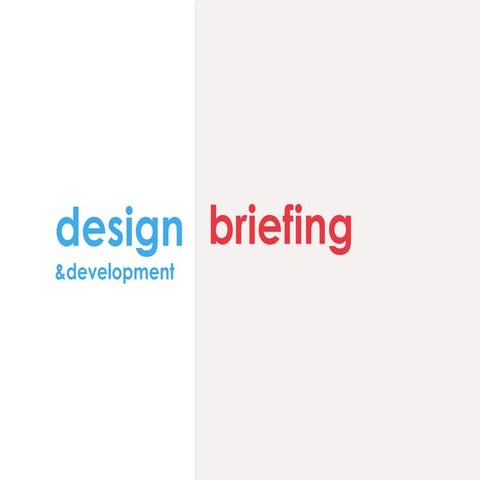 Designbriefing