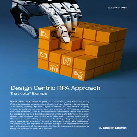 Design Centric RPA Approach: The Jidoka Example