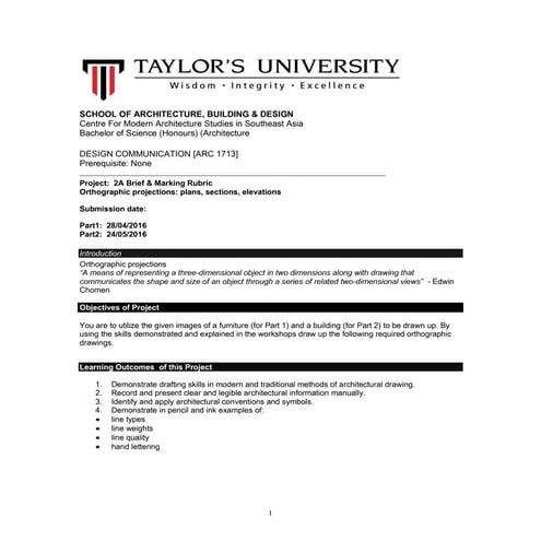 Design communication (degree) assignment 2a-2015 | PDF