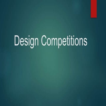 Design competitions | PPTX