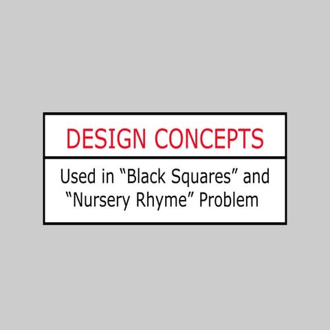 Four Black Squares Design Concepts