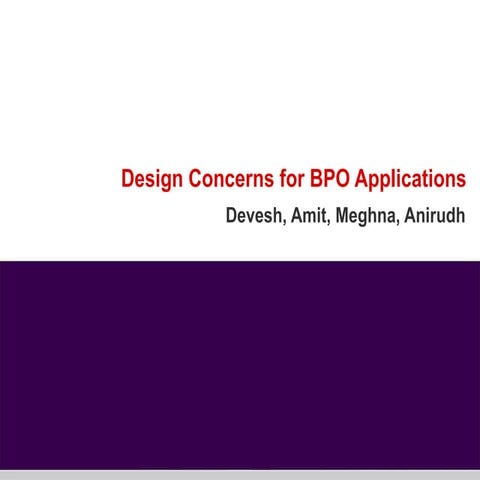 Design Opportunities For Indian BPO Industry