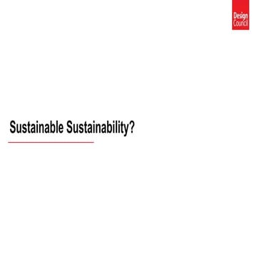 Sustainable Sustainability